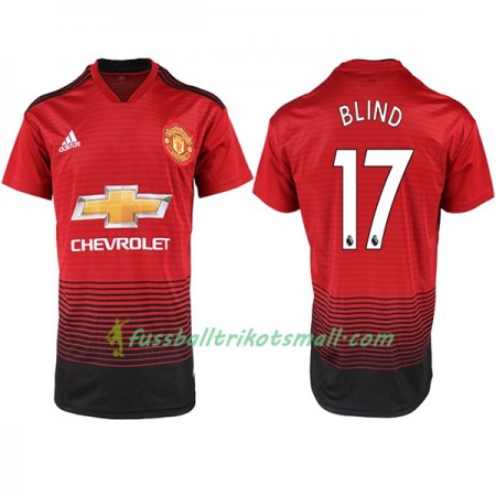 Fußballtrikots Manchester United BLIND 17 2018-2019 Kurzarm Heimtrikotsatz kaufen